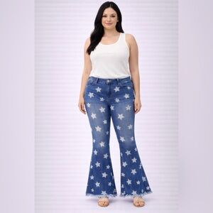 Cello Blue Star Flare Jeans